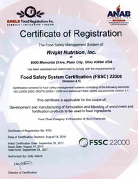 cert of registration plain city ohio